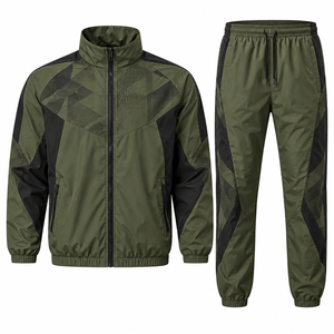 Chándal de Nailon para Hombre, Ropa Deportiva Moderna e Informal con Tejido Ligero, Puños Ajustables y Corte Holgado para Entrenamientos en el Gimnasio - Product Image 6