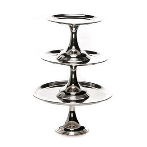 Multiple Tier Cake Holder <b>Stand</b> Made of Aluminium <b>Display</b> <b>Stand</b> for Cupcake Dessert Fruit-holiday Party Buffet - Product Image 3