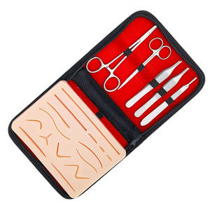Kit de pratique de suture chirurgicale de qualité supérieure pour la formation médicale, avec matériaux et instruments de suture cutanée réutilisables, par Tegra - Product Image 6