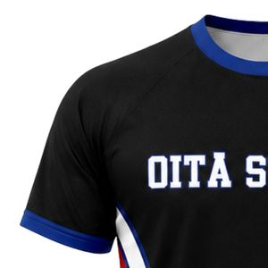 Unisex Black Blue Sublimation Netball <b>Shirt</b> <b>Polyester</b> Short Sleeve Crewneck Athletic Sports Wear Team Training Match Apparel - Product Image 5
