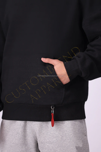 High Quality Wholesale 100% Cotton Fleece Embroidered <b>Oversized</b> <b>Hoodies</b> <b>for</b> <b>Men</b> Custom Printed Pullover Autumn - Product Image 3