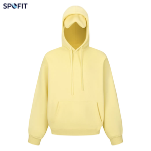 Sudaderas con Capucha Unisex de Invierno, Holgadas, Gruesas, con Diseño Sólido, Personalizables con Logotipo Propio, Venta al Por Mayor - Product Image 3