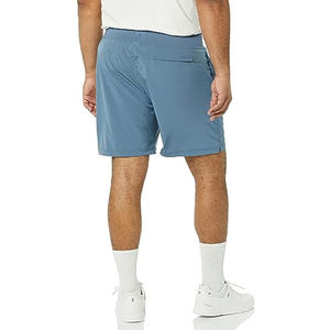Shorts de playa de malla para hombre, baratos al por mayor, de secado rápido, tallas grandes, lisos, para gimnasio, entrenamiento físico, con bolsillos. - Product Image 4