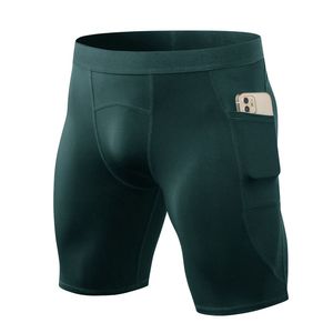 Shorts de compression pour hommes personnalisés, séchage rapide, taille élastique, extensibles, pour le fitness et le basketball, avec poches, vêtements de sport décontractés, OEM - Product Image 3