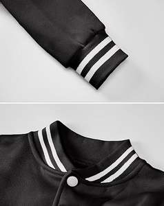 Veste d'hiver confortable pour homme, style Letterman, col montant, logo sur le devant, coupe-vent, haute qualité, écologique, à prix raisonnable - Product Image 3