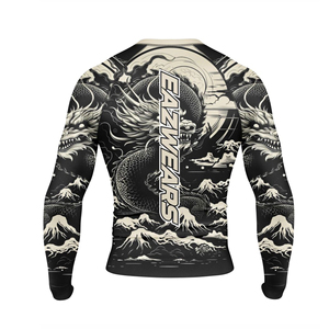 Custom Printed Long Sleeve MMA Rash Guard Sublimation <b>Compression</b> <b>Shirt</b> Durable Training Sports Apparel <b>Compression</b> <b>Shirts</b> <b>Mens</b> - Product Image 3