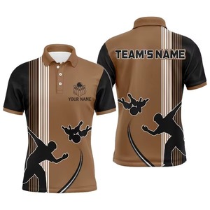 High Quality Custom Sublimated <b>Bowling</b> Team Polo Shirts Classic Comfortable and Stylish <b>Bowling</b> Polo Shirt For Man - Product Image 5