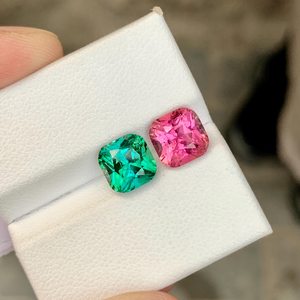 Natural Tourmaline Reverse Pair Loose Faceted Gemstone Premium Quality Jewelry Making Precious Stone - Product Image 6