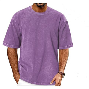 Men's Oversized Acid Wash T Shirt Custom <b>Vintage</b> Streetwear Heavyweight Cotton Blank <b>Tee</b> - Product Image 1