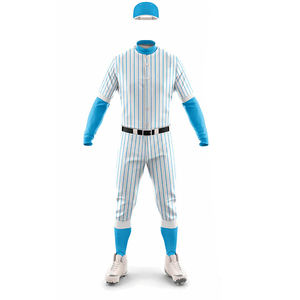 Uniforme de Béisbol Personalizado de Alta Calidad con Impresión Digital, 100% Poliéster, Cuello en V, Nombre del Equipo Personalizado, Diseño Transpirable de Secado Rápido - Product Image 1