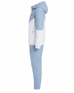 Conjunto de Chaqueta y Pantalones Cortavientos Ligeros con Bloques de Color para Hombre, Ropa de Ocio para Primavera, Corte Regular de Longitud Completa - Product Image 5
