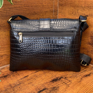 Nueva fábrica de alta calidad de lujo clásico de cuero genuino de las mujeres bandolera patrón de cocodrilo personalizado OEM ODM bolsos de las señoras - Product Image 4