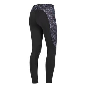 Pantalones de Montar de Cintura Alta para Mujer, Color Azul Oscuro, Tejido de Punto, Spandex, Poliéster, Elásticos en Cuatro Direcciones - Product Image 3