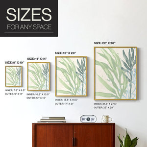 Handmade Style Seagrass IV Seascape Paintings IV Framed <b>Print</b> <b>with</b> Solid Wood <b>Frame</b> Handmade Style - Product Image 4