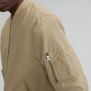 Blouson Bomber Homme Imperméable et Coupe-Vent en Toile Enduite, Épaisseur Standard, Qualité Supérieure, Style Streetwear – Fournisseur ODM - Product Image 5