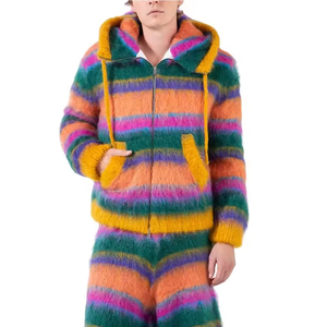 Sweat à capuche en mohair de qualité supérieure, confortable et chaud, en tricot doux, idéal pour les tenues décontractées d'hiver – Fournisseur et fabricant - Product Image 5