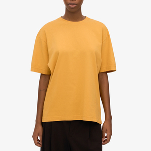 Camiseta de cuello redondo extragrande para mujer, tela de algodón suave, manga corta, holgada, informal, para el día a día. - Product Image 1