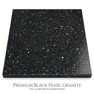 Black Pearl Artificial Stone Slab Polished <b>Engineered</b> Stone Modern Decorative Surface for Kitchen Bathroom Staircase Villa - Product Image 2