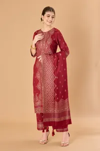 Safaa Zardozi – Tela de Viscosa de Lujo sin Coser para Vestidos de Invierno y Trajes de Mujer - Product Image 2