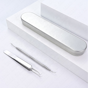 Professional Grade 3 Pcs Stainless Steel <b>Blackhead</b> Acne Remover Tool Kit Customized Label Facial Pore Cleaner Skin Care Set - Product Image 2