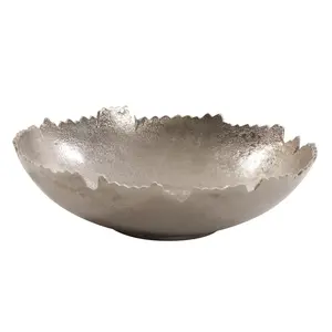 Grand Bol Métallique de Designer Haut de Gamme, Plaqué, Style Américain, Tendance, Compatible Lave-Vaisselle, pour la Maison, les Banquets et les Événements, Fabriqué par Zahid Exports, Sûr - Product Image 1