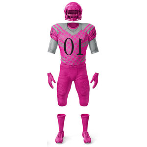 American Football Uniform Customizable Breathable <b>Compression</b> Short Sleeve All Season Quick Dry Sets - Product Image 3