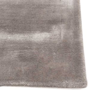 Modern Solid Plush <b>Thick</b> PET Friendly Washable Non-Slip Cotton Backing Hand Tufted Silver Dark Beige Silk Cut Rug for Home Hotel - Product Image 3
