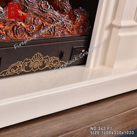 342 Console de cheminée décorative pour la maison, économique, avec fonction de chauffage, à bois, électrique, à LED, à vapeur de gaz et à lumière