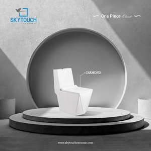 Inodoro de Cerámica Integrado de Una Pieza con Doble Descarga y Función de Ahorro de Agua - Product Image 2