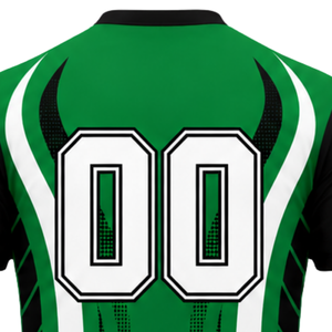 Manufacturer Custom Green Black White Sublimated Volleyball Jersey Short Sleeve Team Sports Wear Training Competition Shirt - Product Image 6