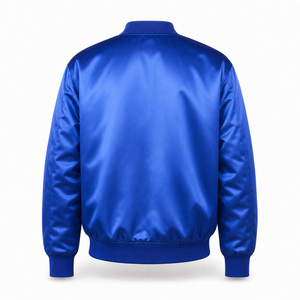 <b>Mens</b> Satin <b>Jacket</b> Custom Embroidery Wholesale Fashion Bomber Outerwear Lightweight Streetwear Factory Supplier - Product Image 5