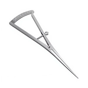 Calibrador Recto de 7 Pulgadas para Mapeo Óseo, Instrumento de Medición de Precisión de 0-40 mm, Acero Inoxidable de Grado Alemán, Ortopédico - Product Image 5