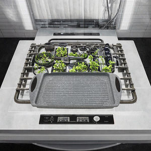 Nouvelle plaque de cuisson à induction en aluminium sans revêtement, type métal, pour grillades et rôtis - Product Image 4