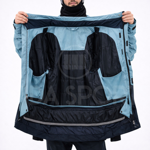 Combinaison de ski personnalisée pour homme et femme, imperméable, coupe-vent, combinaison de snowboard, isolée thermiquement, combinaison d'hiver, fabricant de vêtements de ski OEM ODM - Product Image 5