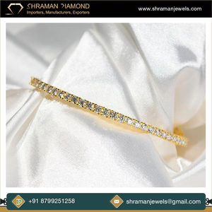 Luxury Design 5 MM Brilliant Cut VVS Diamond Tennis Chain 10K <b>Solid</b> <b>Gold</b> Custom Hip Hop Jewelry Party Charm Bracelets Unisex - Product Image 2