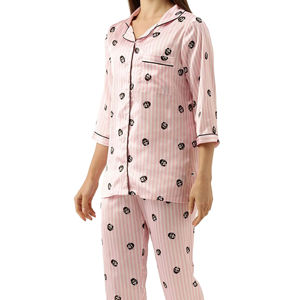 Conjunto de Pijamas de Seda y Satén para Mujer con Logotipo Personalizado, Ropa de Dormir de Lujo de Dos Piezas, Proveedor OEM al por Mayor - Product Image 6