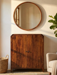 Armarios Blancos de Madera Maciza de Caoba Estilo Americano de Mediados de Siglo con 2 Puertas Louvre y 2 Cajones Grandes para Ropa, Ideales para Casas de Campo - Product Image 3