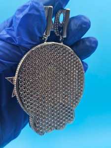 Hip Hop Jewelry Mens Iced Out Custom Letter <b>Pendant</b> 925 Sterling <b>Silver</b> VVS Moissanite Diamond Number Name <b>Initial</b> Logo <b>Pendant</b> - Product Image 6