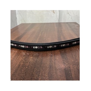 Diadema de cuero negro para caballo inglés con cristales rosas y transparentes, curvada, en 4 tamaños - Product Image 2