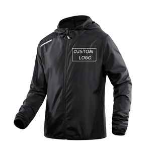 Nouvelle veste coupe-vent décontractée pour homme, style urbain, pour l'été, la course et la moto, avec col montant, à capuche, motif décoratif, taille XL, fermeture éclair - Product Image 1