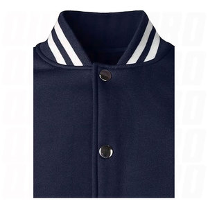 Chaqueta de béisbol estilo universitario para hombre, mezcla de algodón, estilo clásico Letterman, estilo atlético retro, chaqueta bomber universitaria con botones - Product Image 6