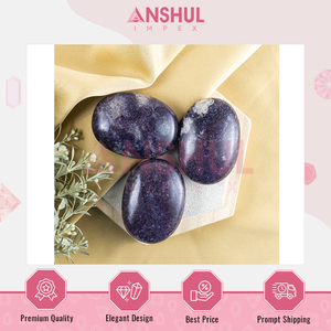 Fabricant leader de pierres de palmier en lépidolite naturelle de 2,5 pouces de la meilleure qualité, cristaux de guérison de 1 kg pour l'équilibre émotionnel et l'énergie apaisante - Product Image 2