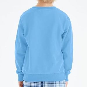 เสื้อฮู้ดดี้เด็กคุณภาพสูง หนัก 350 กรัม ผ้าฝ้าย สีพื้น เสื้อกันหนาวเด็กบุขนแกะ เสื้อพูลโอเวอร์เด็กผู้ชาย - Product Image 4