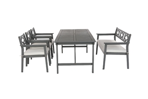 Mesa de comedor extensible de madera de eucalipto superventas | Muebles duraderos y plegables para patio de exterior | Fabricante de Vietnam para villas - Product Image 4