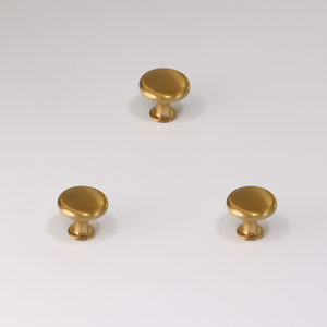 Eco-friendly Modern Gold Zinc Alloy Round Mushroom Knob for Kitchen Cabinet Drawer <b>Wardrobe</b> Nightstands Furniture <b>Hardware</b> - Product Image 1
