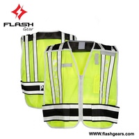Gilets de sécurité 100 % polyester imperméables haute visibilité réfléchissants détachables avec protection anti-chaleur pour les travailleurs