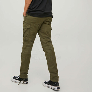 Men's 100% Cotton Cargo Pants Plus Size 4XL Baggy Loose Fit Multi <b>Pocket</b> Outdoor Casual Workwear <b>Trousers</b> - Product Image 4