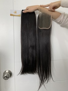 Extensions de cheveux vierges Remy tendance 2024, origine vietnamienne et péruvienne, dentelle HD, longueur 30 pouces, lisses, toutes les couleurs - Product Image 2