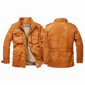 100% High Quality Trendy New Premium <b>Camo</b> Utility <b>Jacket</b> Multi Pocket Button Front Cotton Material Comfort Fit OEM ODM <b>Jackets</b> - Product Image 4