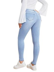 Best Price High Quality Plus Size Women's Vintage Eco-Friendly Midweight Denim <b>Cargo</b> <b>Pants</b> Elastic Waist Quick-Drying Breathable - Product Image 3